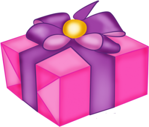 a pink gift box